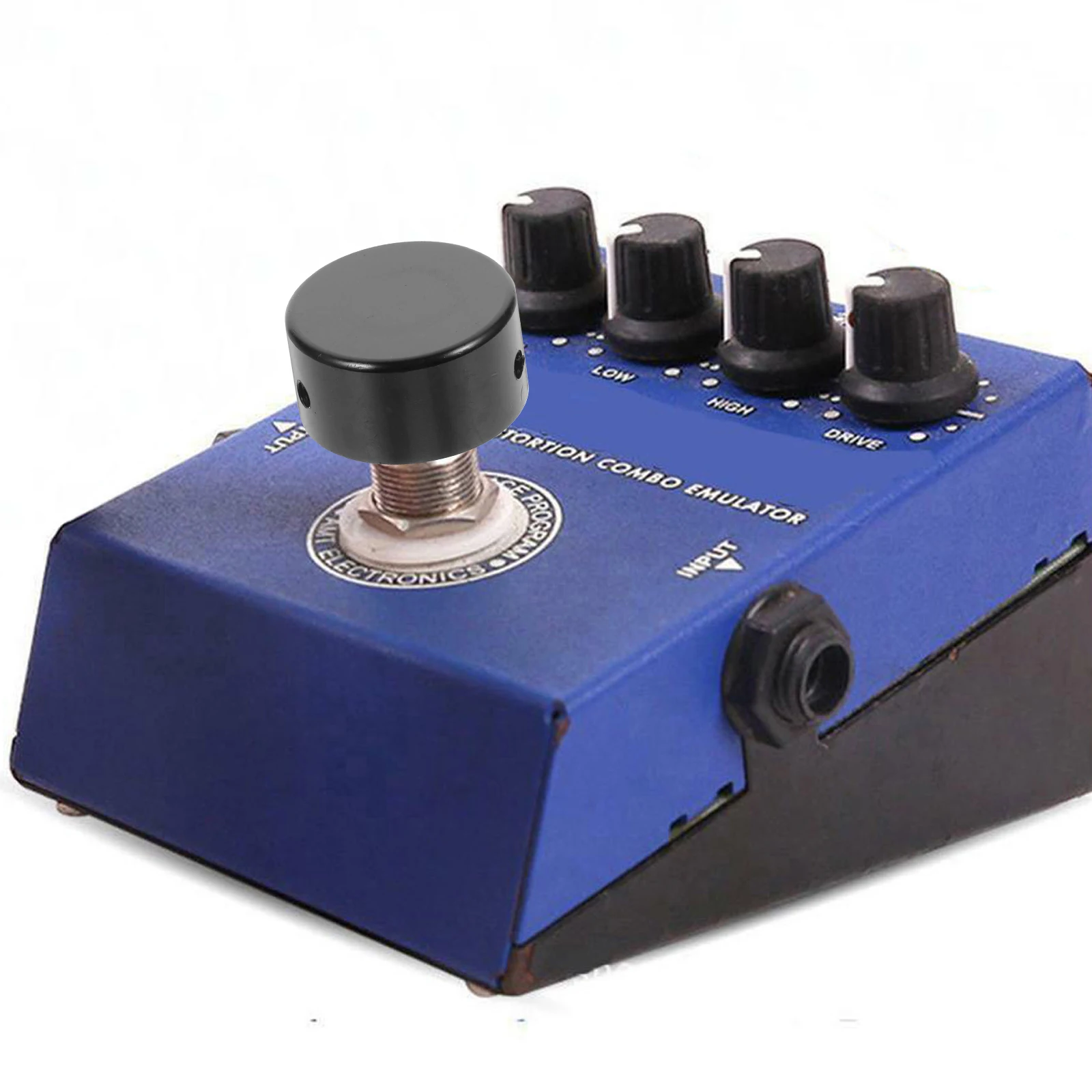 

1 Set Metal Effect Footswitch Topper Aluminum Footswitch Cap Effect Pedal Guitar Pedal Protection Cap Reusable Durable