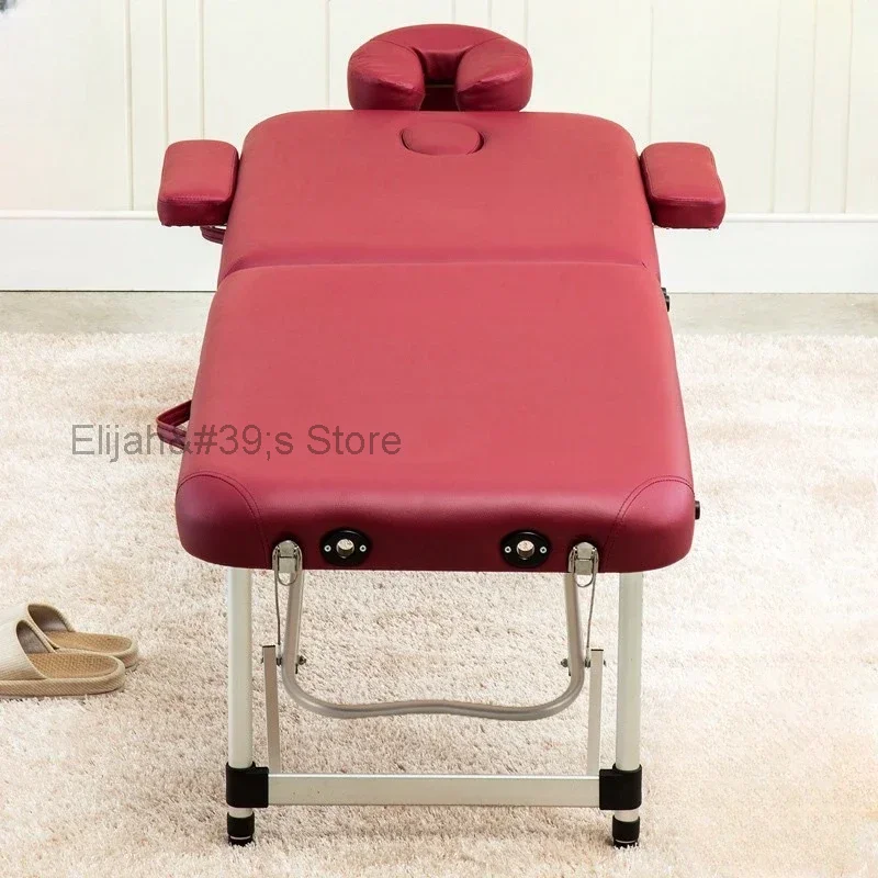 

Physiotherapy Beauty Massage Tables Portable Adjust Folding Knead Massage Table Comfort Lettino Estetista Salon Furniture QF50MT