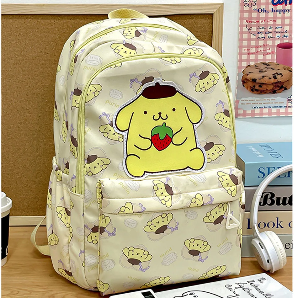 Schultasche Anime Kuromi Cinnamoroll My Melody Pochacco Studentenrucksack Schultasche Große Kapazität Für Kinder Mädchen Jungen
