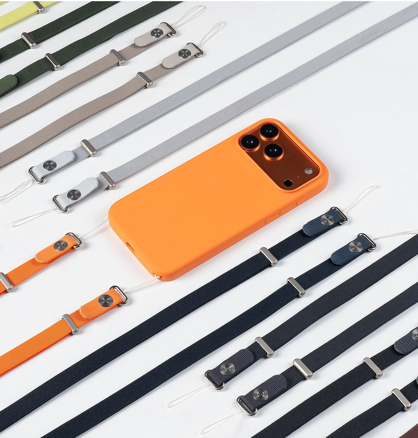 

Cool Adjustable Neck Strap Convenient Portable Fashion Magnetic Crossbody Woven Straps Phone Case Lanyard For iPhone 17 Pro Max