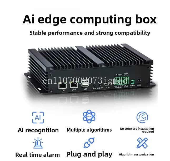 Caja de computación de borde con IA para análisis de algoritmos de video multicanal, monitorización inteligente de seguridad para campus, sitios de construcción y comunidades