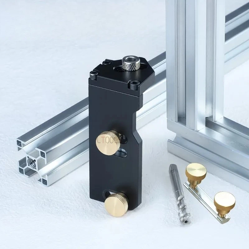 Adjustable Aluminum Profile Tapping Jig 20/30/40 Manual Threading Guide Tool for DIY Furniture Household Accessories Processing