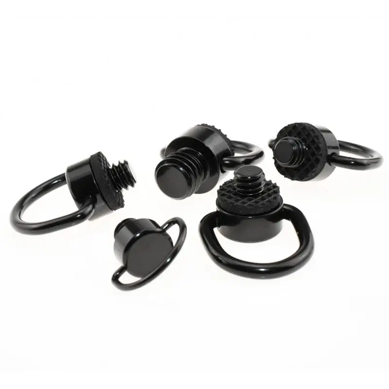 5/3/1pcs Black Stainless Steel Quick-fitting Plate Camera Shoulder Strap Screw Pan/tilt Inch Fixing Ring With Handle