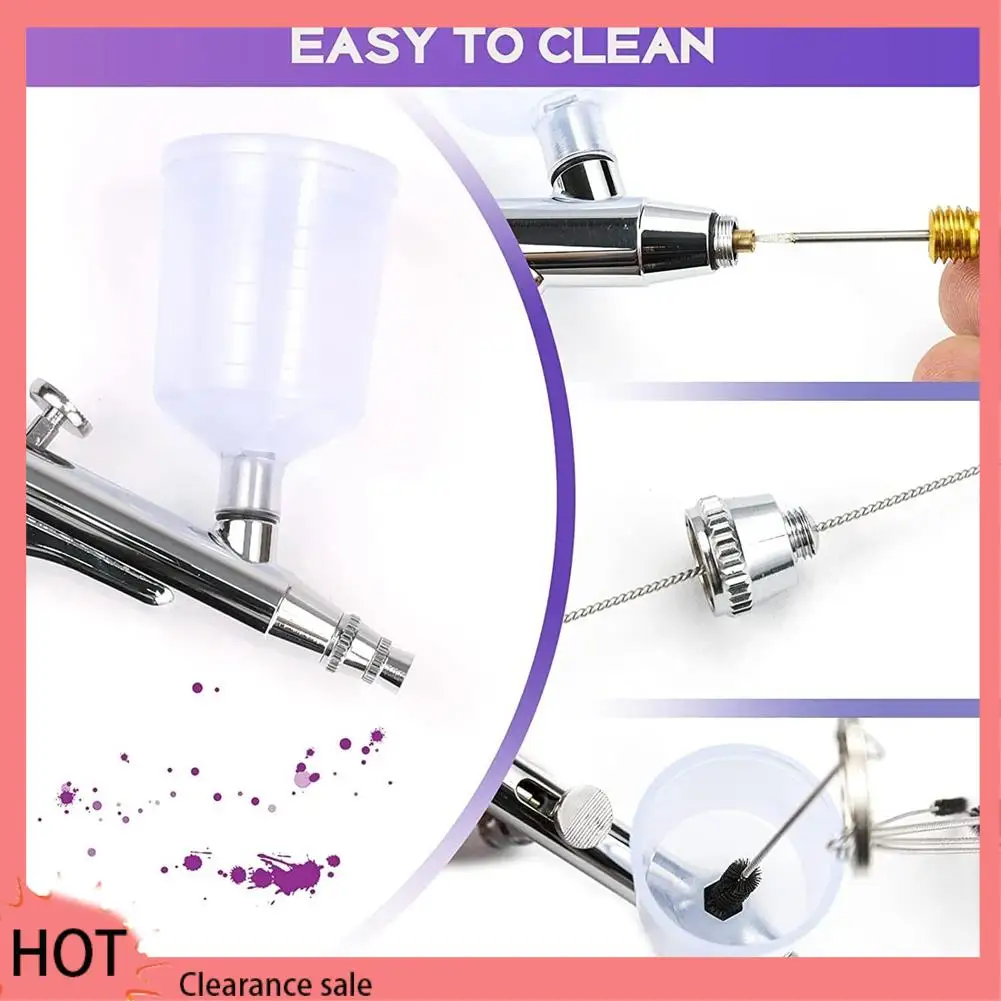 

A88Z Airbrush Cleaning Kit Airbrush Nozzle Cap Kit And Airbrush Needle Parts Airbrush Sprayer Accessories 0.2/0.3/0.5 Mm