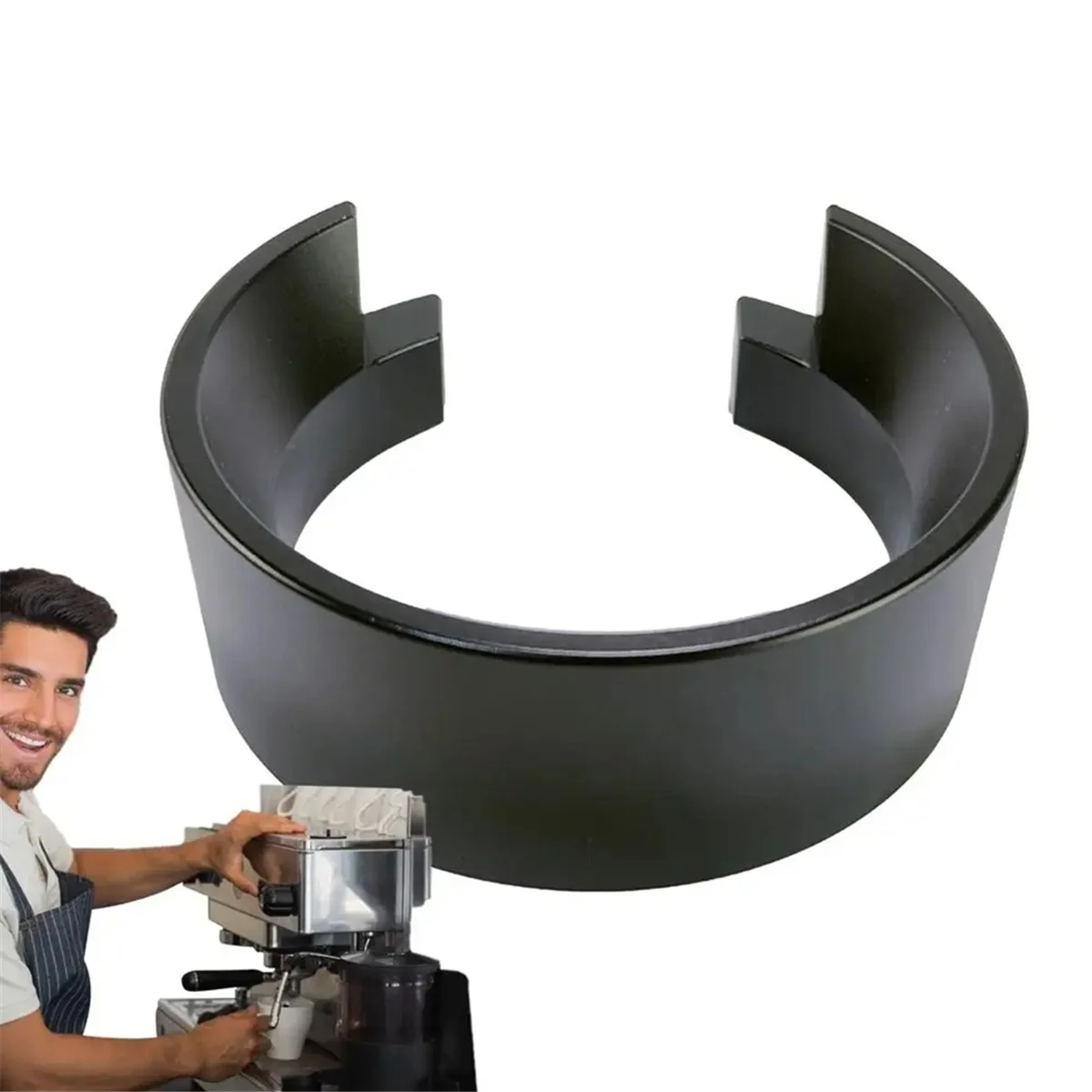 شعبية ل يوريكا ميجنون MMG مطحنة القهوة المضادة للطيران مسحوق الدائري يتكيف مع ماكينة القهوة مقبض حلقة مسحوق القهوة 58 مللي متر