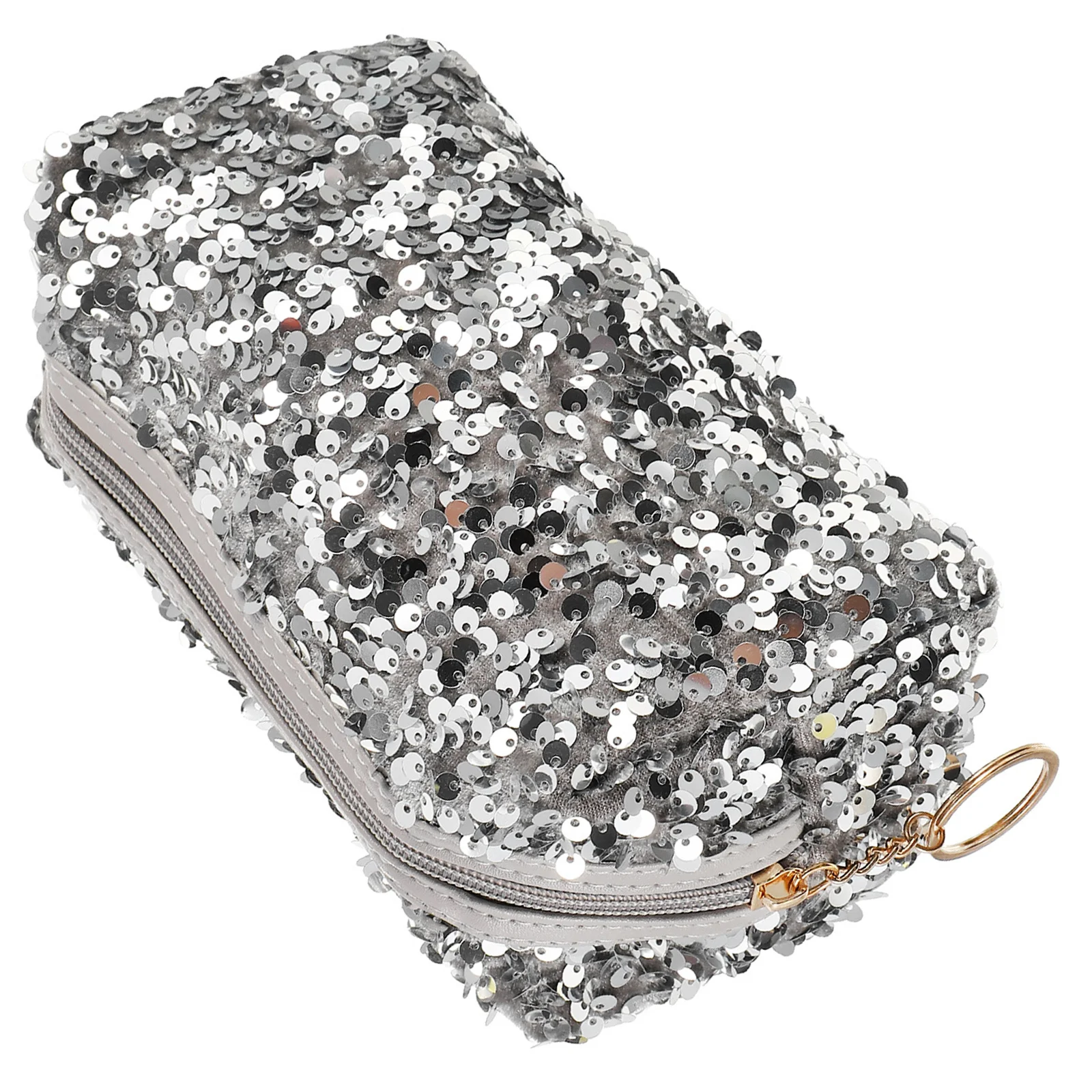 

NOLITOY 1pc Sequin Blush Velvet Bag Travel Friendly Horizontal Design