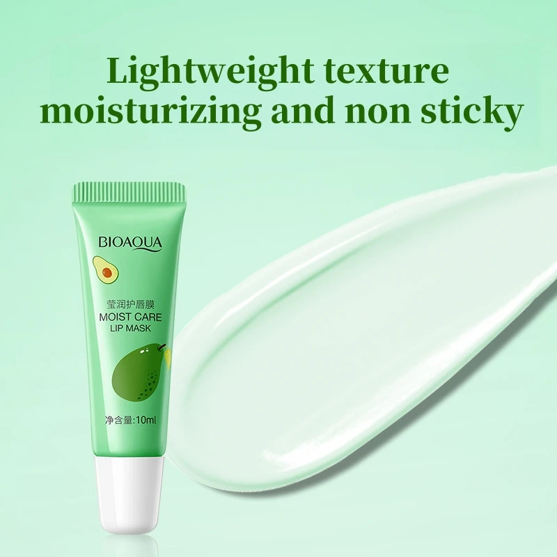 Avocado Moisturizing Lip Care Set, Lip Mask + Lip Balm, Contains Glycerin, Avocado Extract, Gently Touches the Lips, Moisturizes and Nourishes, Improves Dry Lip Skin, Compact and Portable, Cares for Lip Skin Anytime, Anywhere.