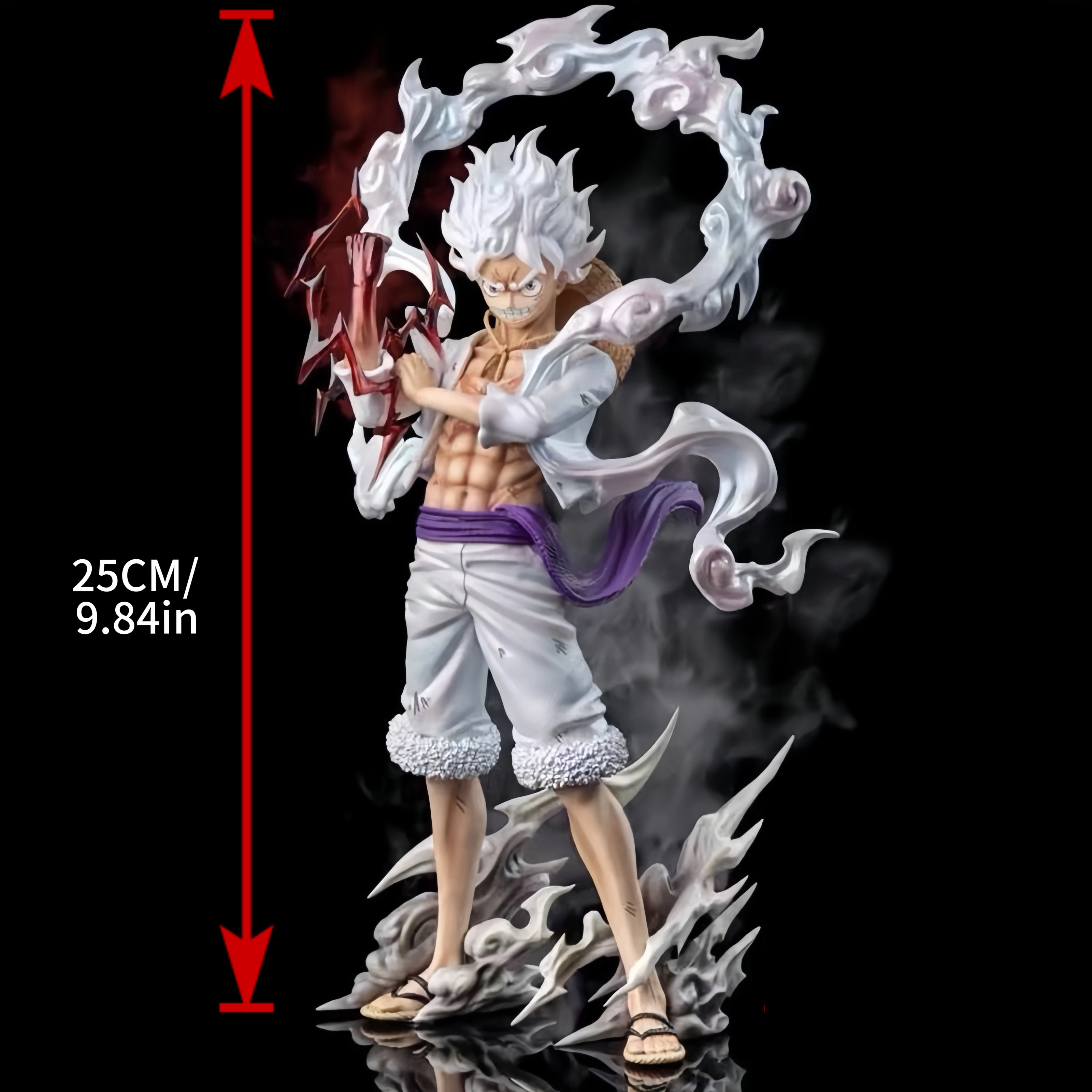 25cm Anime Figure 5 Gear Luffy One Piece Figure Nika Luffy Figure PVC Statue Collectible Model Toys Gifts