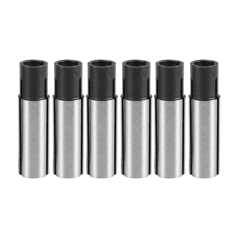 【NEW】6Pcs 1/4 Inch To 1/8 Inch Cnc Engraving Bit Router Adapter Convert For Engraving Machine Tool