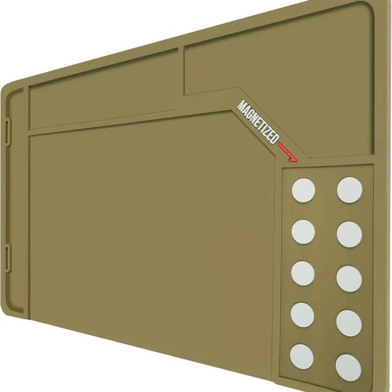 Cleaning Mat    Mat With Magnetic Dots Non-Slip With Organizer Parts Tray Protective Workbench Mat