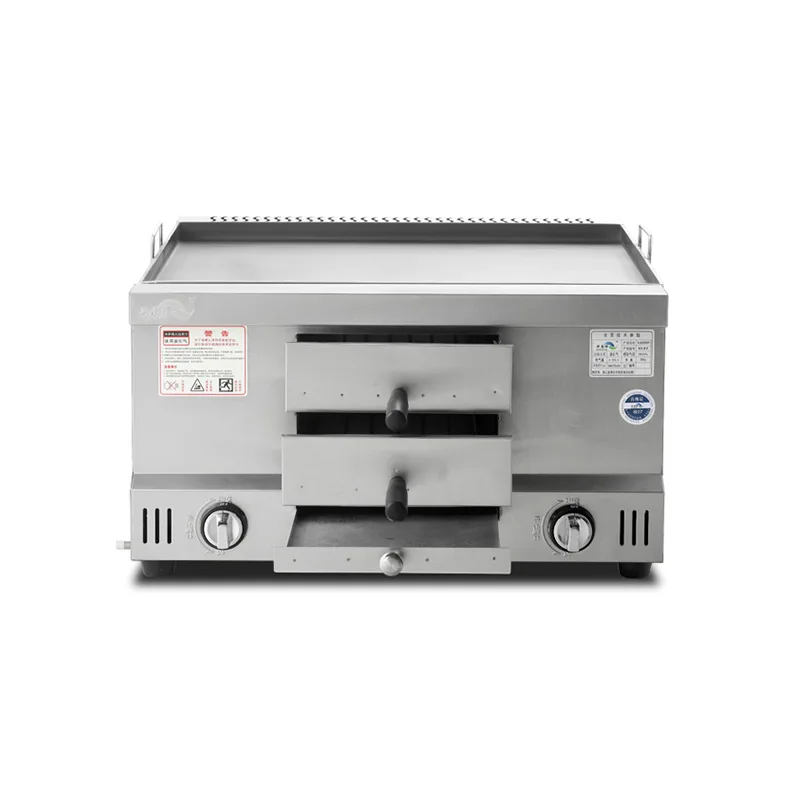 2025 Version Griddles Stainless Steel Flat Pan Pancake Maker Grilled Squid Cooking Teppanyaki Dorayaki Machine