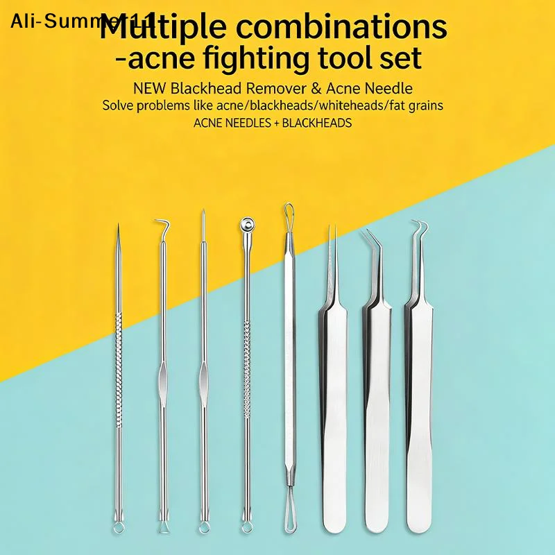 【S11】Ultra-Precise Acne And Blackhead Removal Tool Set Pro Pimple Tweezers For Effective Face Care And Skin Purification
