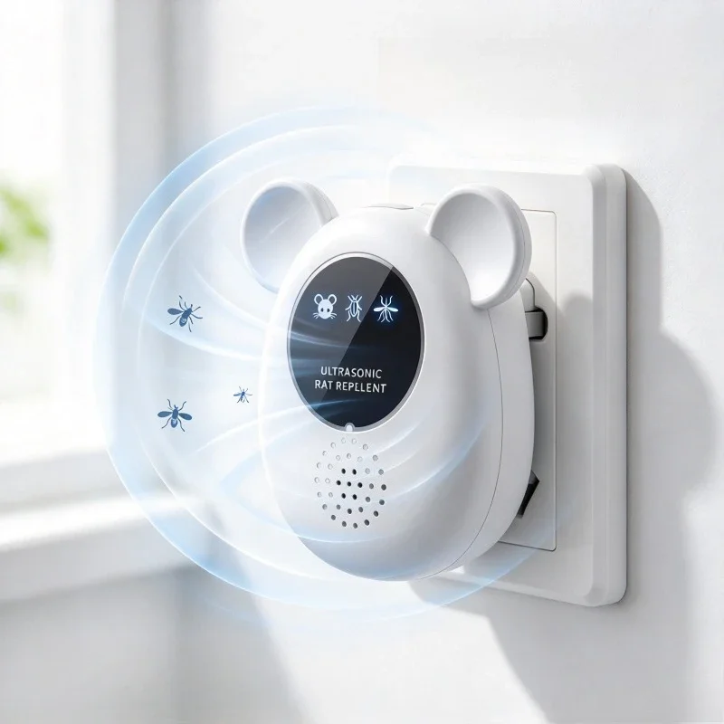 Intelligent Ultrasonic Pest Repeller Household High Power Electronic Deterrent for Mouse Mosquito Cockroach and Other Insects
