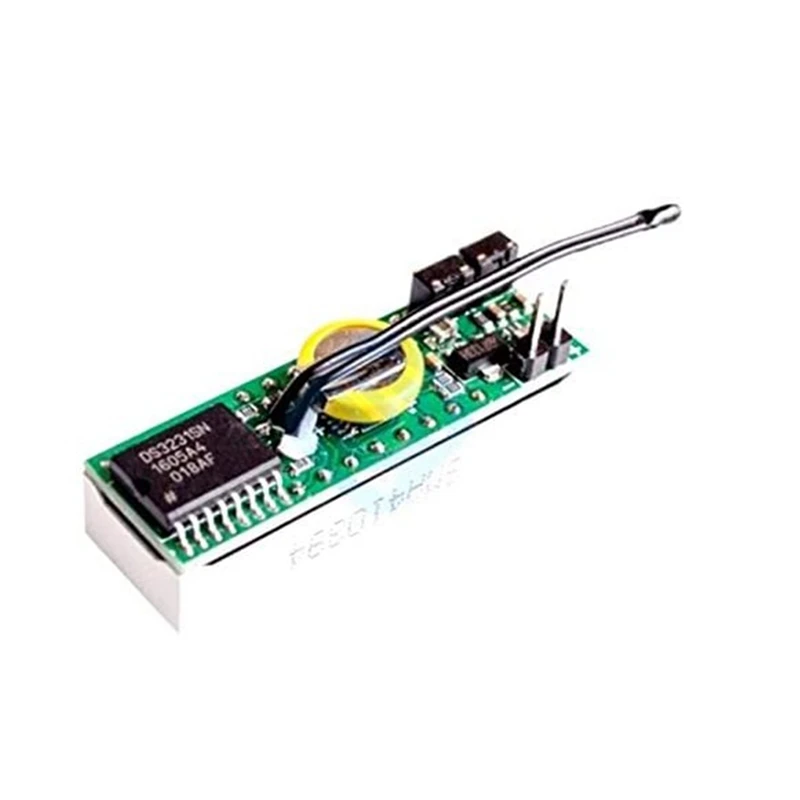 Hot-3 In 1 LED DS3231 DS3231SN Digital Clock Temperature Voltage Module Time Thermometer Voltmeter Board DC 5V-30V