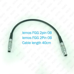 Free shipping wholesale LEMOS CONNECTOR fgg 0B 2pin to fgg 0B 2pin 40cm shielded Fabric wire