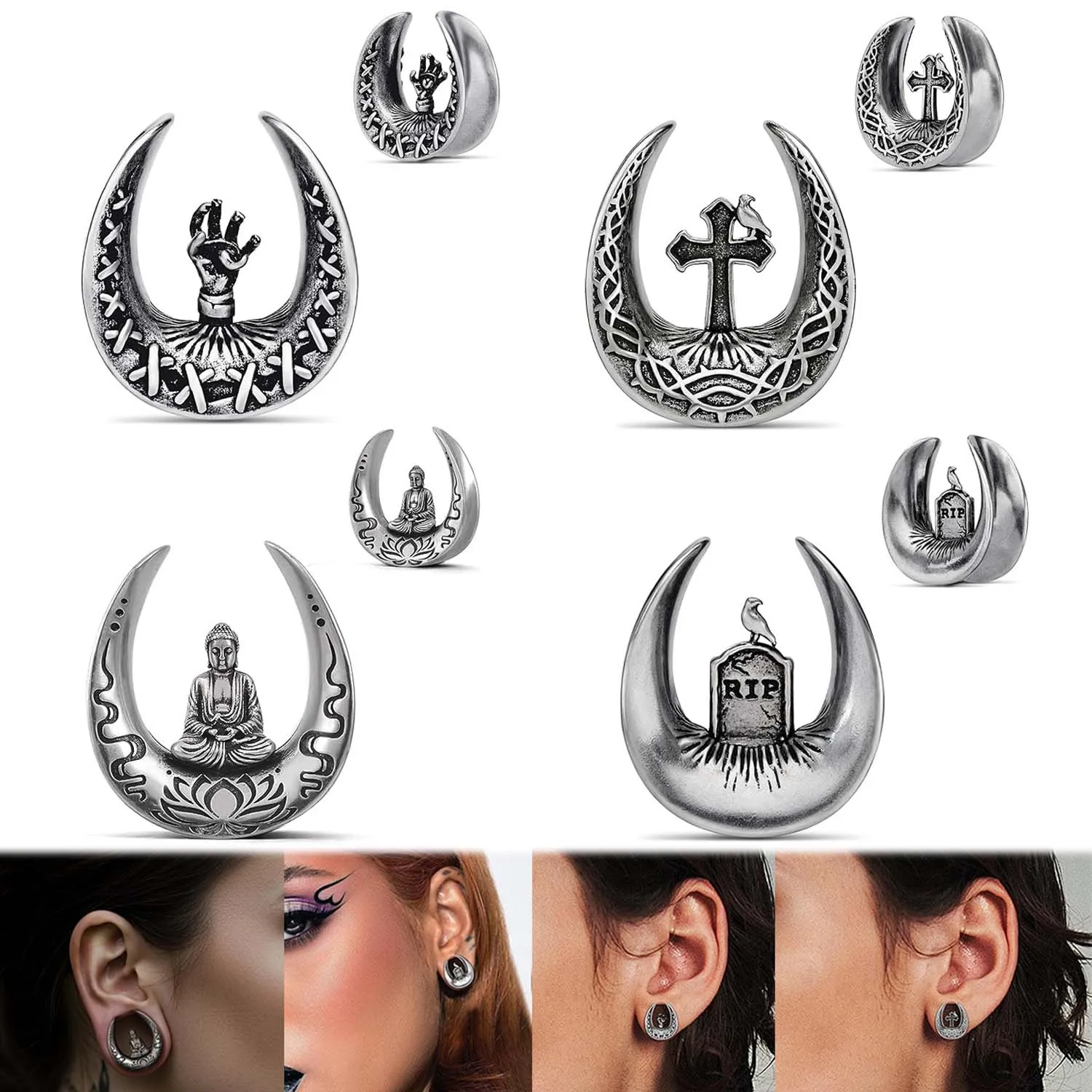 2 Pcs Skeleton Hand… - image