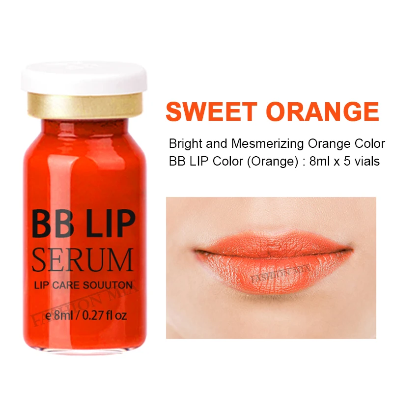 Korean 8ml BB Lips Glow Ampoule Serum Starter Kit Lip Gloss BB Cream Pigment for Lip Coloring Moisturizing Lip Care Treatment