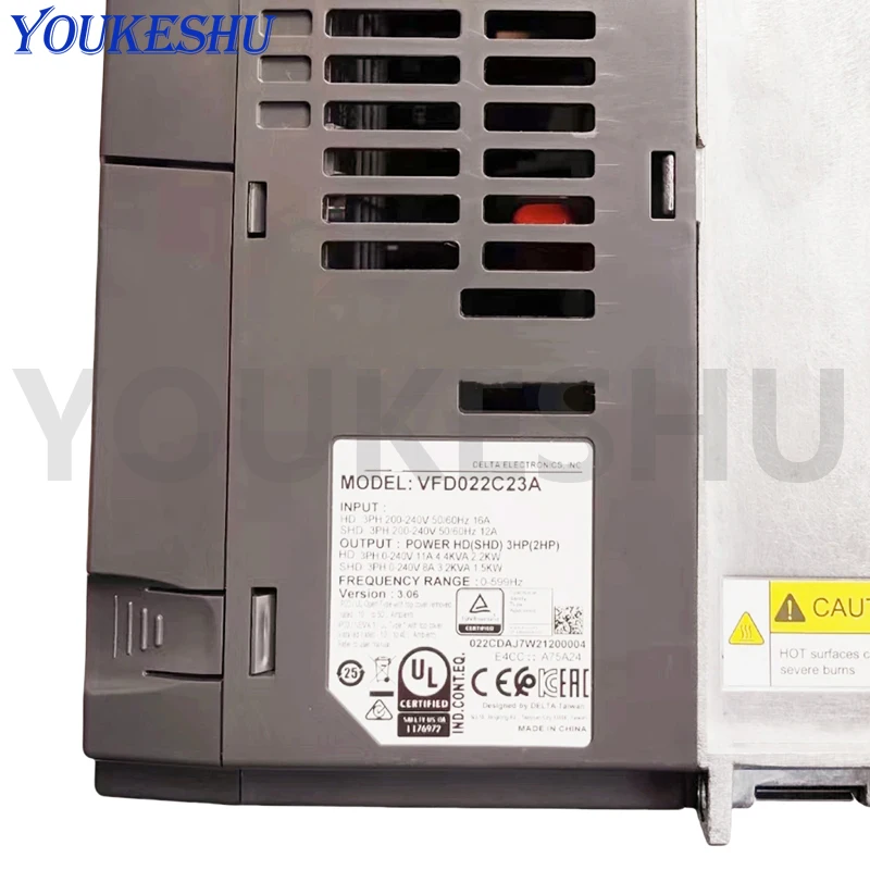 New original VFD022C23A VFD-C2000 VFD 220V 2.2KW 3HP 11A 600HZ Spot inventory