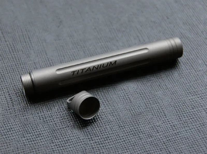 Key Chains Key Ring Keychain Fob Charms Mens Cash Toothpick Holder Titanium Waterproof Pill Capsule Case Container Seal Box 9g