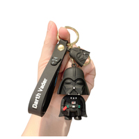 Disney Star Wars Rubber Keyring Festival Stormtrooper Keychain Kid Gift Deadpool Backpack Darth Vader Key Chain Couple Present