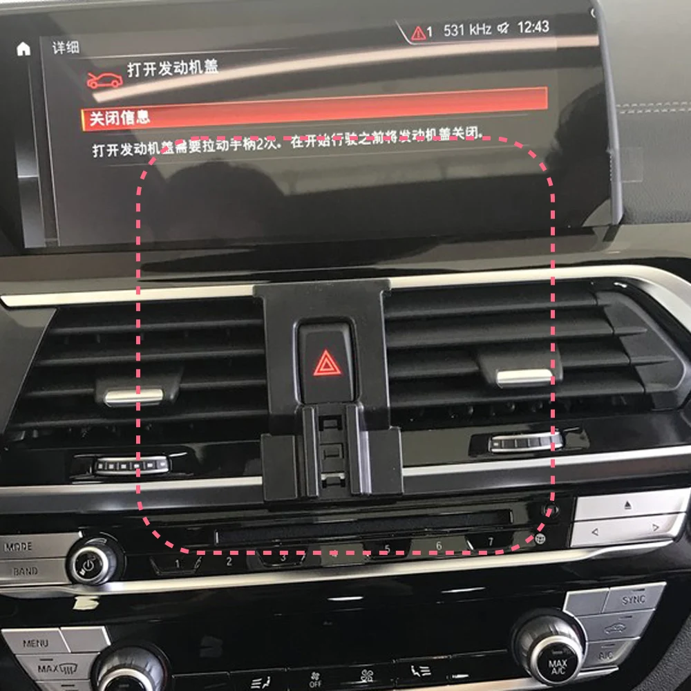For BMW X3 G01 2018 2019 2020 2021 Car Phone Holder Wireless Charging Magnetic Phone Holder Car Magsafe Support Accessories