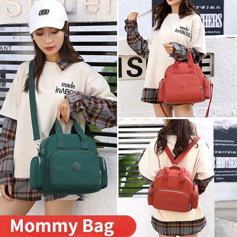 Maternity Bag for Baby Women's Shoulder Bag Nylon Backpack Female Handbags Multifunctional Crossbody Bag Maternity Packages