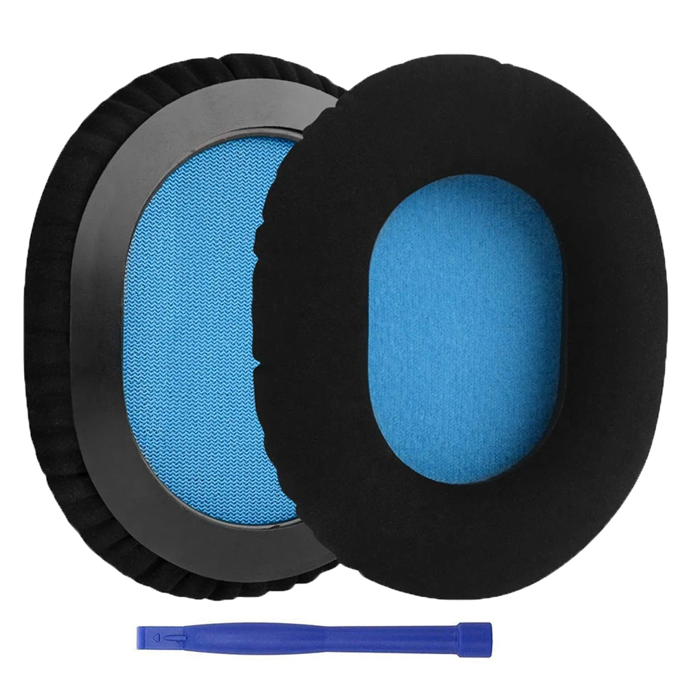 1Pair Replacement Protein Leather Ear Pads Cushion Cups Cover Earpads Repair Parts for Sennheiser HD6 Mix HD7 HD8 DJ Headphones