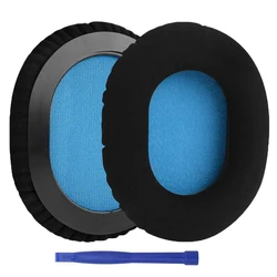 1Pair Replacement Protein Leather Ear Pads Cushion Cups Cover Earpads Repair Parts for Sennheiser HD6 Mix HD7 HD8 DJ Headphones