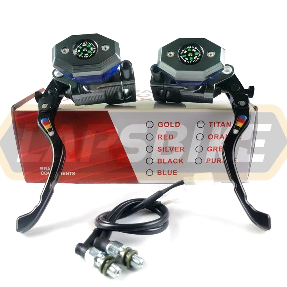 Motorcycle Electric Vehicle 16mm Disc Brake Upper Pump Hydraulic Clutch Brake Lever Handle 22mm Dirt Bike Universal Modify Parts