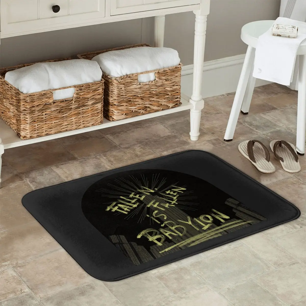 Babylon jeu Bioshock Rapture City paillasson antidérapant tapis de sol résistant à l'eau et à l'huile tapis pour cuisine entrée maison tapis de pied