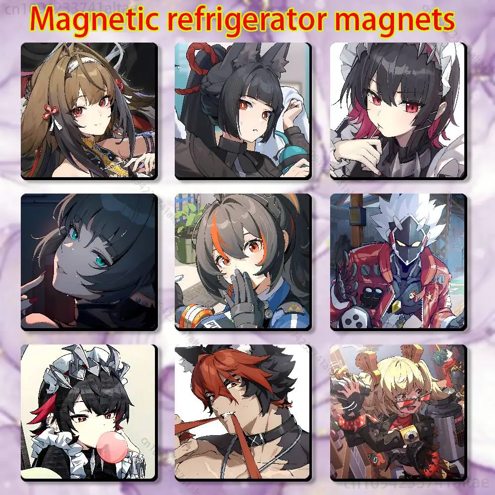 

Zenless Zone Zero Sign Fridge Magnets - Creative Miniature DIY Magnetic Decorations for Home Accessories