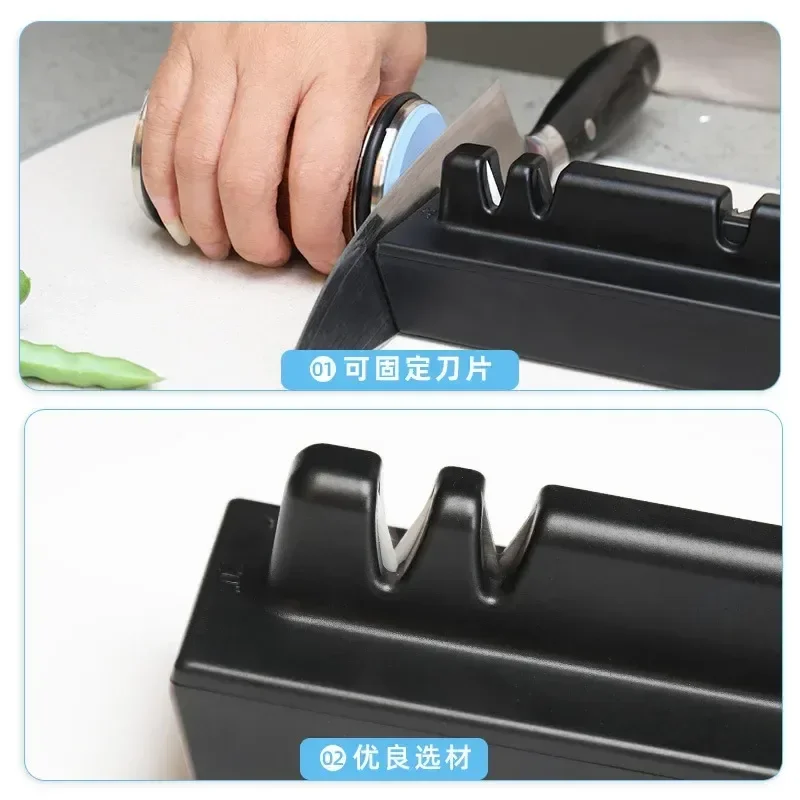 Rolling Knife Sharpener with Diamonds Knife Sharpening Tool Scissors Grind Polish The Blade Magnetic Angle with 15 & 20 Degrees