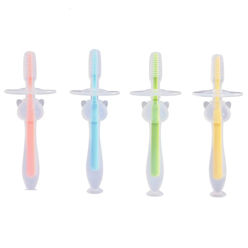 Baby Finger Toothbrush Silicon Toothbrush+Box Children Teeth Clear Soft Silicone Infant Tooth Brush Rubber Cleaning