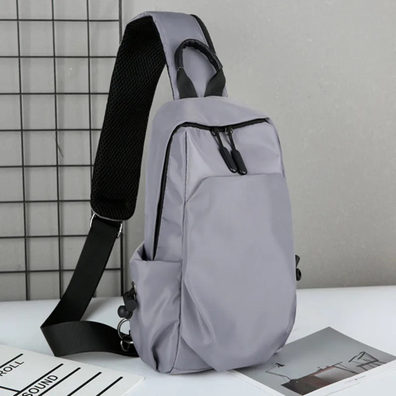 Bolso de pecho informal de alta capacidad para hombre, mochila multifunción para el pecho, bolso de hombro deportivo para hombre, bolso cruzado Oxford impermeable