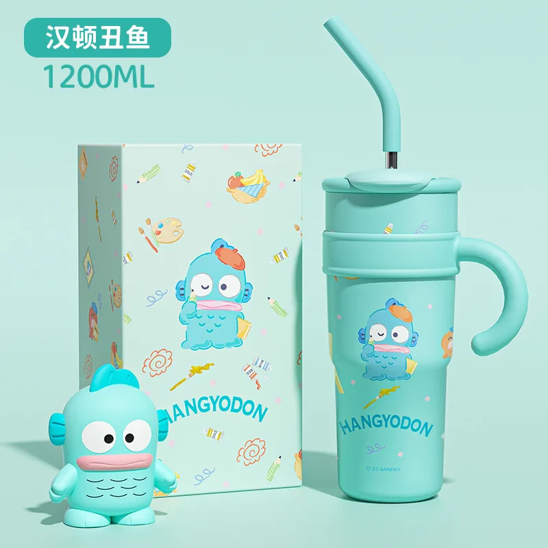 Sanrio Hello Kitty Cinnamoroll Thermos Bottle Pochacco Sippy Water Cup Vacuum Flask Stainless Steel High Capacity Insulated Mug