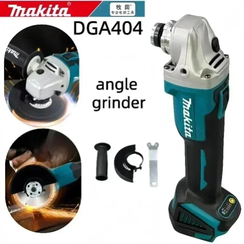 Makita DGA404 Akku-Winkelschleifer mit geringer Vibration, 18V bürstenloser 125mm kabelloser Winkelschleifer, stabile Schleifleistung