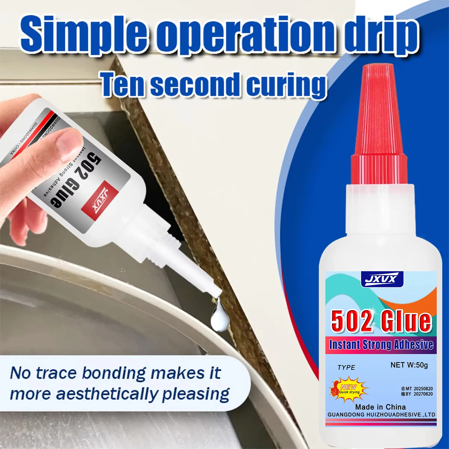 5 عبوات من الغراء الفائق 502 سياناكريلات لاصق فوري للأثاث وألعاب الأطفال والنجارة والإصلاحات تطبيقات DIY: المعدن والبلاستيك والزجاج والمطاط