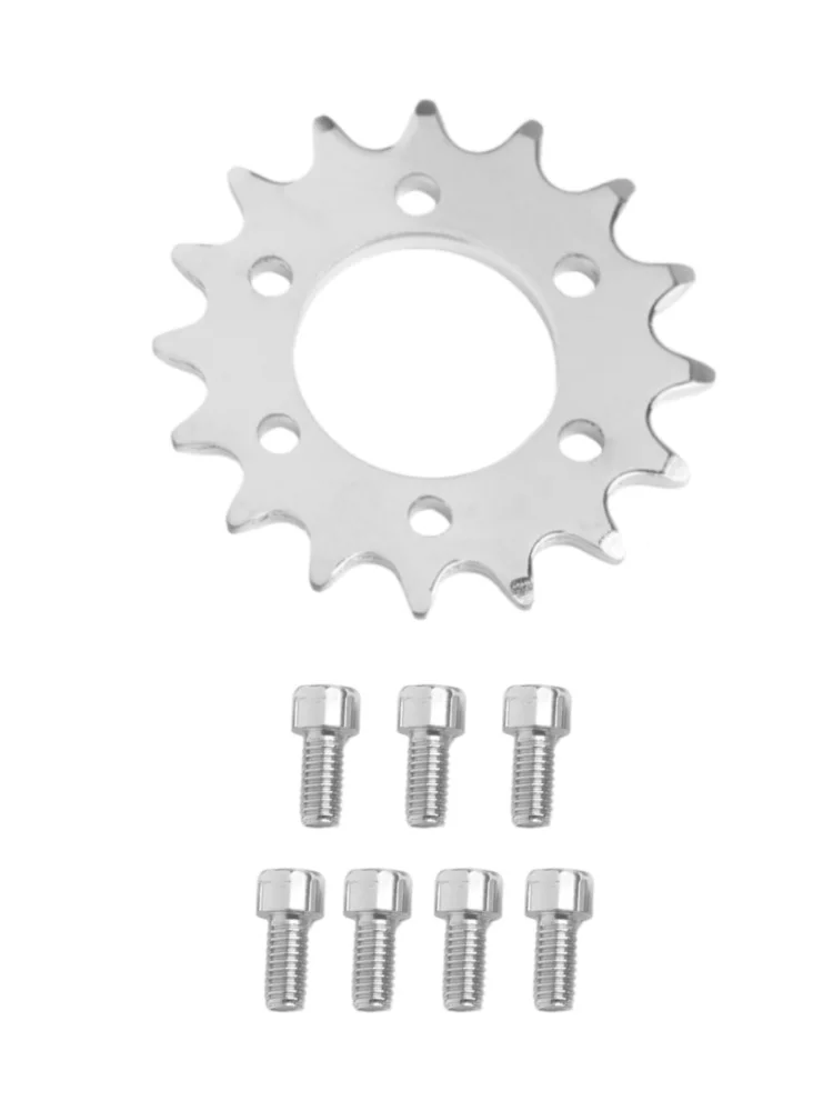 16 Teeth Sprocket 16T Fixed Gear 44mm 1 2 x1 8 Chain Compatible Motorcycle Accessory 44mm Brake Disc Mount For Bicycles