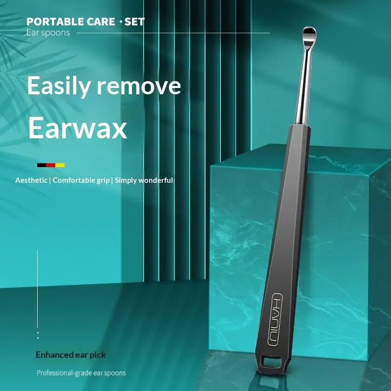 Stainless Steel Ear Pick With Polished Smooth Tip Non Slip Handle For Daily Ear Care Home Travel