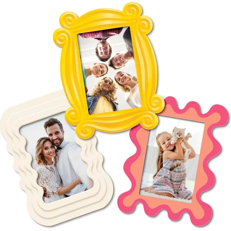 3-Pack Magnetic Photo Frame - 4X6-inch Fun Refrigerator Magnet, Perfect for Home Decor and A Must for Back-to-school Season