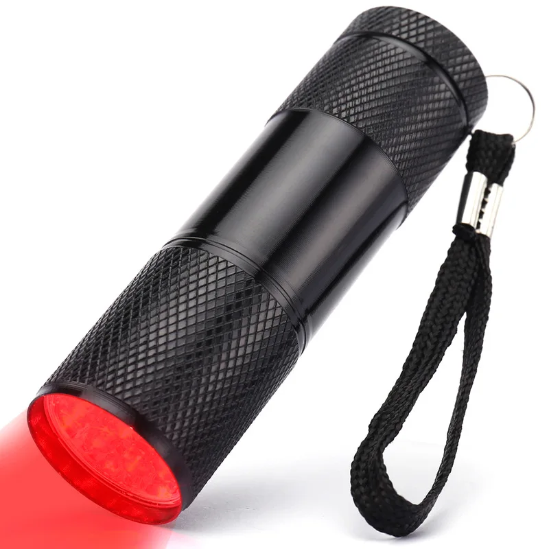 Topcom Draagbare Mini Rode Led Zaklamp Pocket 3W Led Rood Licht Voor Lezen Astronomie Ster Kaarten En Behoud Night vision
