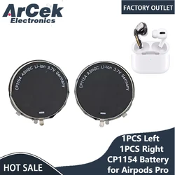 1 Pair Original CP1154 Replacement Battery for Apple Airpods Pro 1st Gen A2084 A2083 A2190 Air Pods Pro Rechargeable Batteries