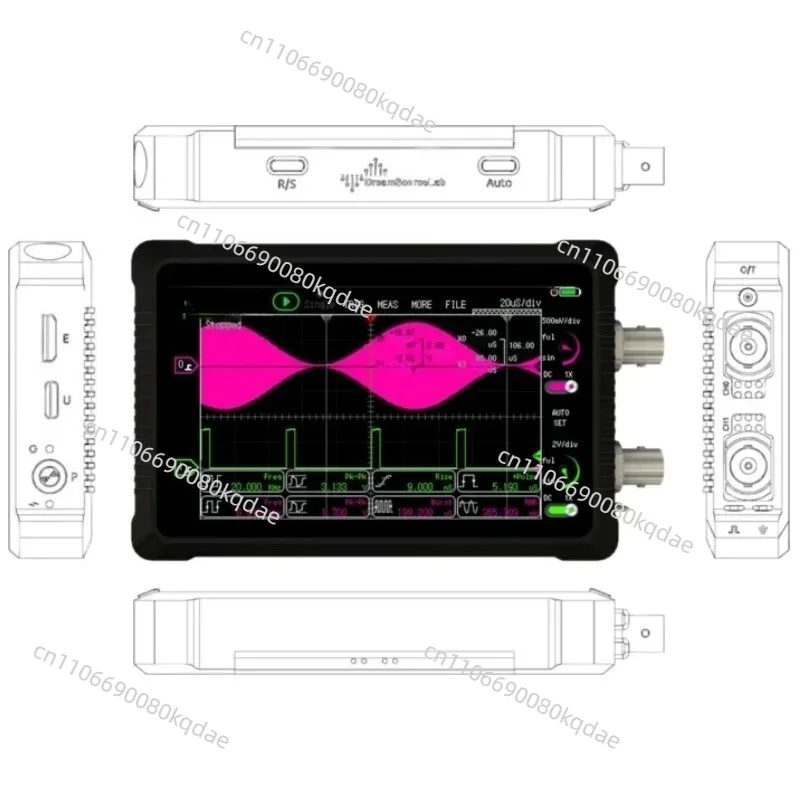 DS 2‑Channel Handheld Oscilloscope,4.3