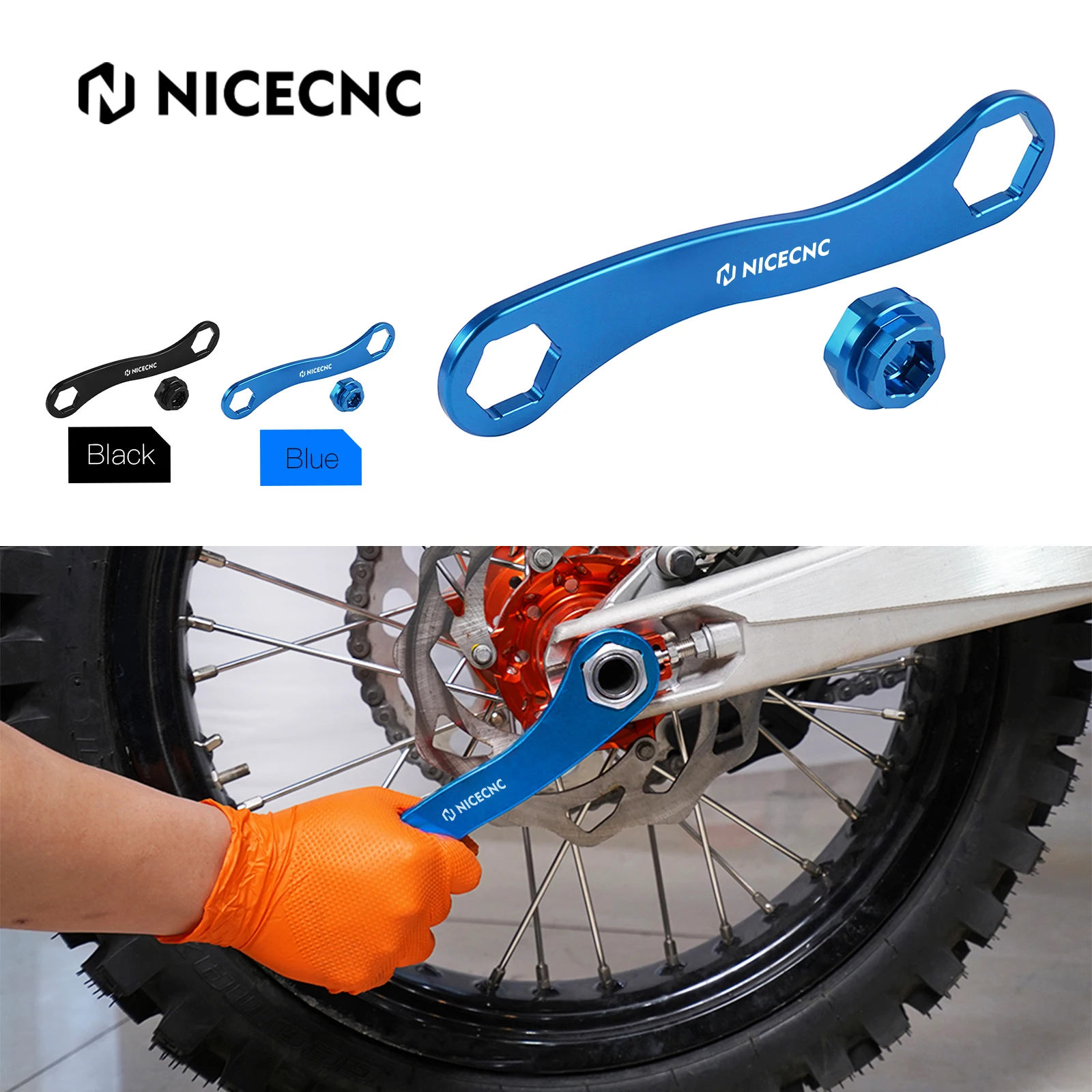 NICECNC Motorcycle 22/27/30mm Wheel Axle Wrench Tool Spanner For Yamaha YZ125 YZ250 YZ250F YZ450F YZ400F YZ426F YZ250FX YZ250X