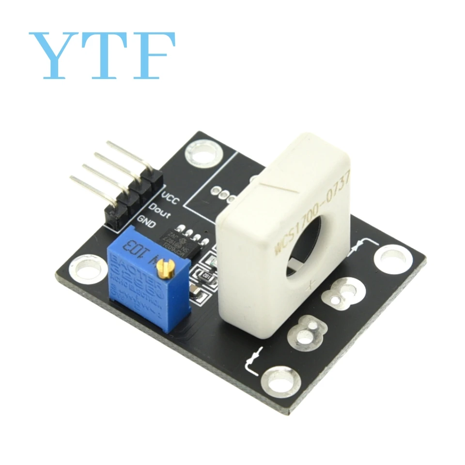 WCS1600 WCS1700 WCS1800 3-5V Hall Current Sensor Adjustable DC 100A 70A 35A Short Over-Current Detector Protection Module