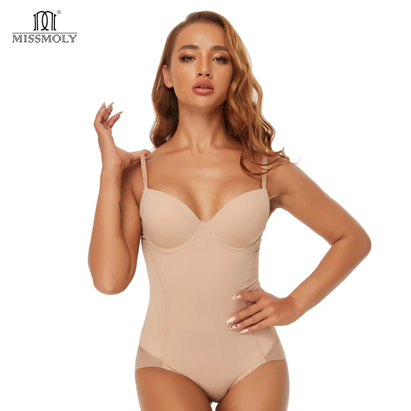 

Bodysuit Shapewear Ultra Light Body Shaper Briefer Breast Support Padded Shapewear Corset Waist Slimming Underwear Butt Lifter