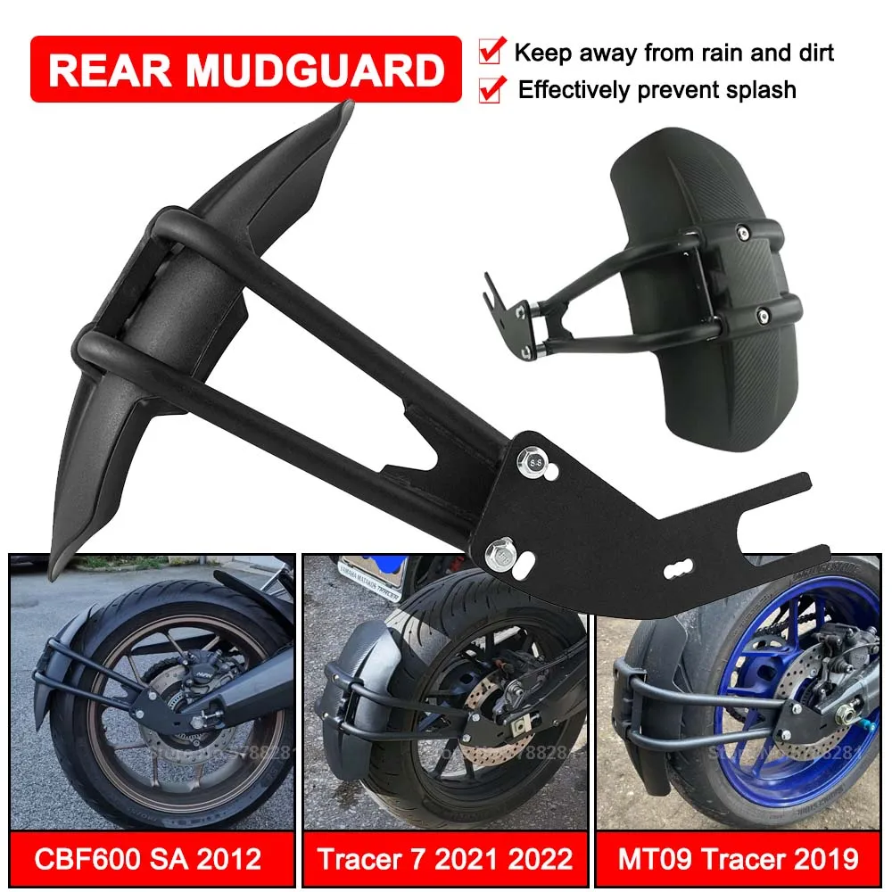 

Motorcycle Mudguard For Yamaha MT-09 MT-07 Rear Fender Tracer 700 900 2016 Tracer 7 2021 2022 Mud Splash Guard Protector Cover