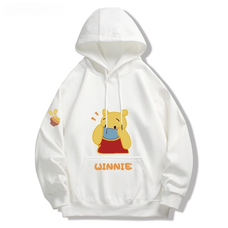 

Winnie The Pooh Cartoon Cartoon Hooded hoodie Boys and Girls Spring and Autumn Loose Large Size PrintedComfortable Design Cute