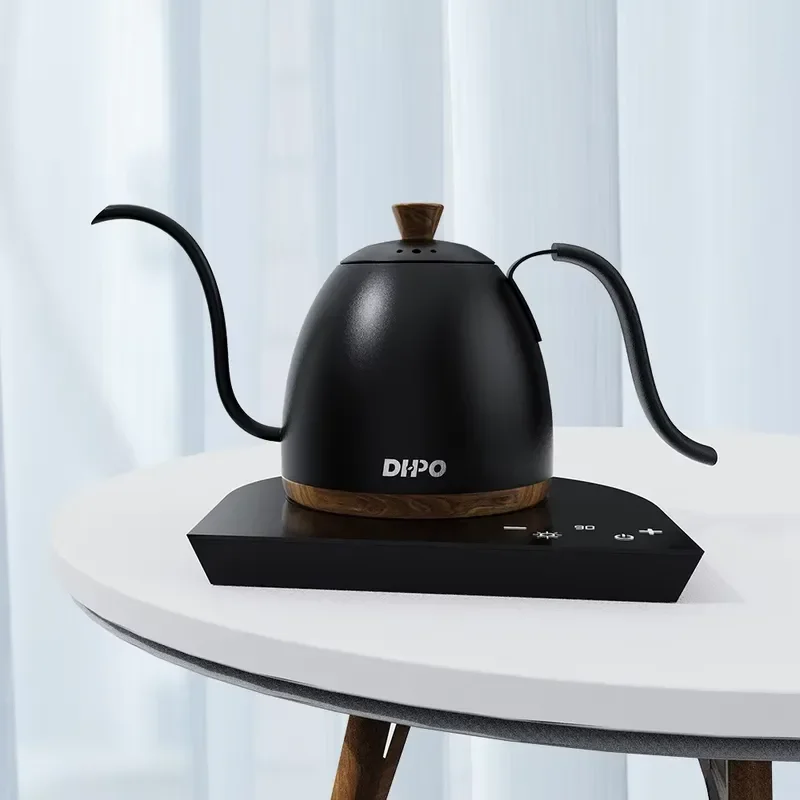 for DHPO High Quality Sustainable Stainless Steel Temperature Control Electric Gooseneck Water Kettle 800ml Capacity 6 Hour