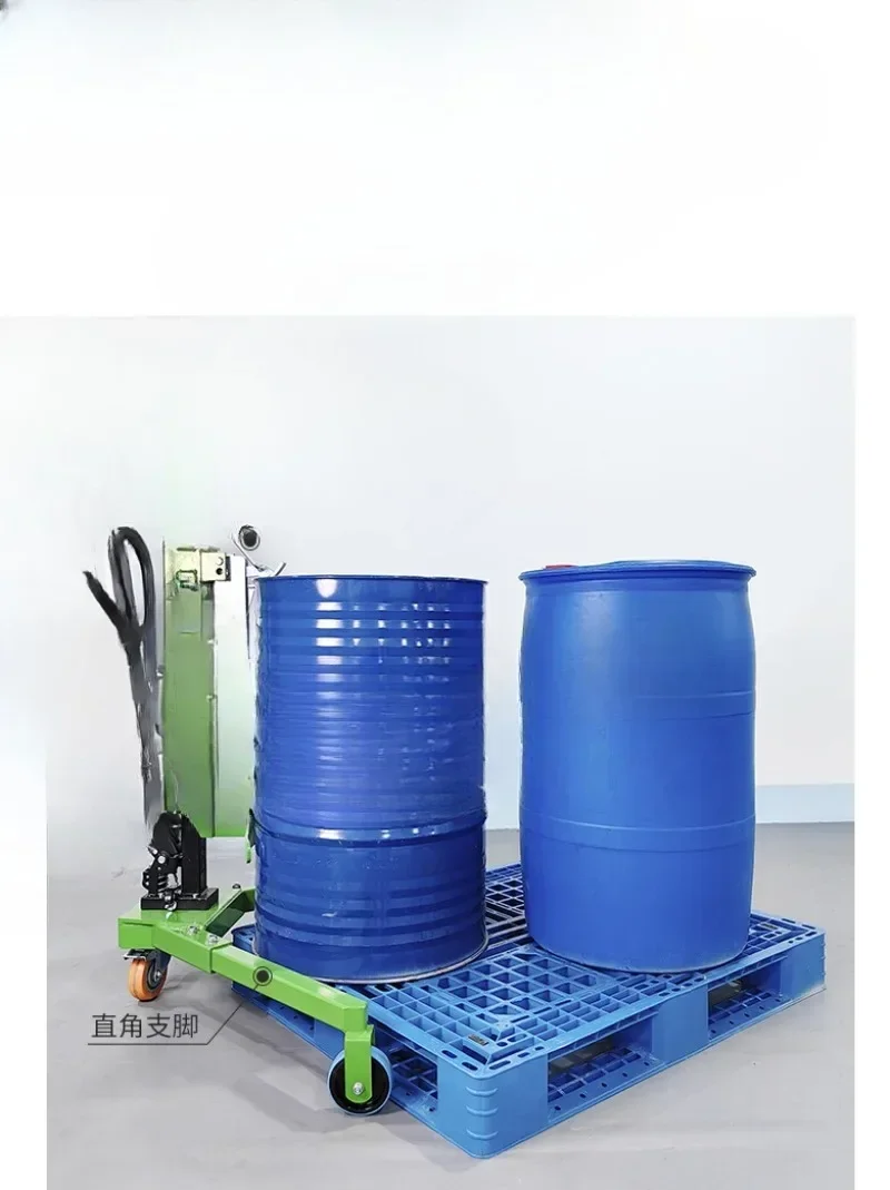 Pallet Type Oil Drum Truck 350kg Iron Plastic   Pallet Hydraulic Forklift